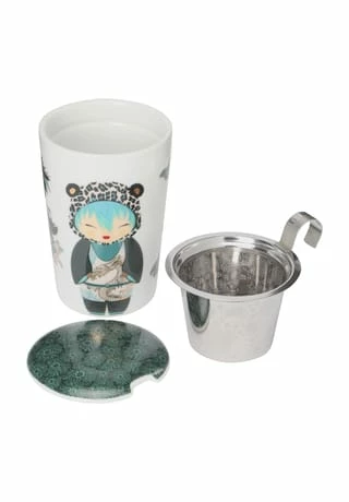 Eigenart Porzellanbecher "Teaeve", Little Animals Leo MEHRFARBIG 5 Eigenart Porzellanbecher "Teaeve", Little Animals Leo MEHRFARBIG – Bild 3