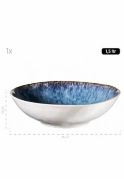 MÄSER Salatschüssel-Set, Steinzeug FROZEN Blau -Deutschland karaffen-kruege Verkäufe 2022 unnamed file 1108