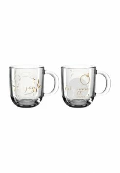 LEONARDO Henkelbecher, 2er-Set, 400 Ml Klar