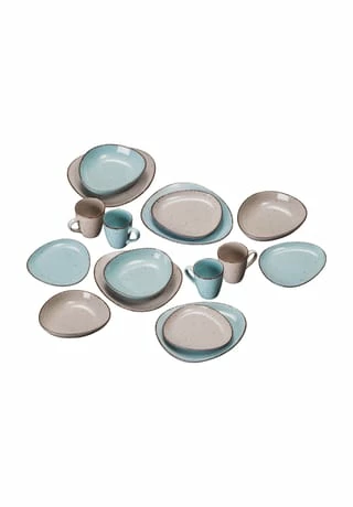 GALERIA Home Kaffee- Und Tafelservice "Naturlook", Türkis 3 GALERIA Home Kaffee- Und Tafelservice "Naturlook", Türkis
