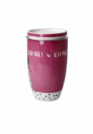 Goebel Teetasse Mit Deckel Und Sieb Barbara Freundlieb - Ich Muss Gar Nix Bunt 7 Goebel Teetasse Mit Deckel Und Sieb Barbara Freundlieb - Ich Muss Gar Nix Bunt – Bild 5