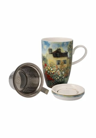 Goebel Teetasse Mit Deckel Und Sieb Claude Monet - Das Künstlerhaus Bunt 10 Goebel Teetasse Mit Deckel Und Sieb Claude Monet - Das Künstlerhaus Bunt – Bild 8