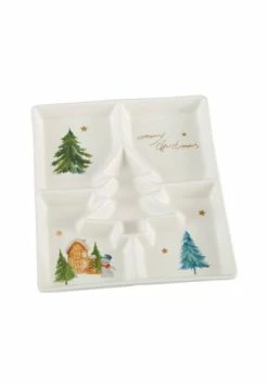 PURE DAY Snack-Teller X-Mas Weiß