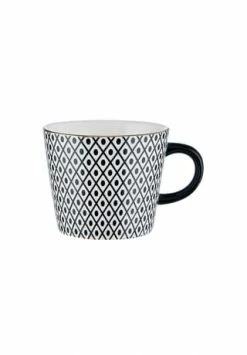 BUTLERS® ORNAMENTS Tasse 350ml Schwarz-Weiß