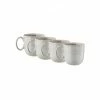 BUTLERS® MANOR 4x Tasse 450ml Hellgrau