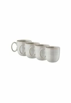BUTLERS® MANOR 4x Tasse 450ml Hellgrau