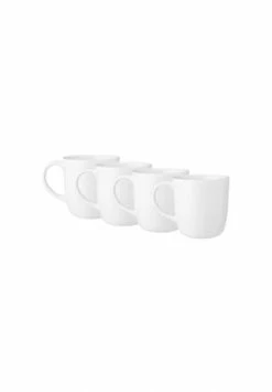 BUTLERS® NATIVE 4x Tasse Mit Henkel 300ml Weiß