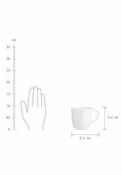 BUTLERS® NATIVE 4x Tasse Mit Henkel 300ml Weiß -Deutschland karaffen-kruege Verkäufe 2022 unnamed file 416