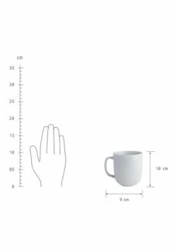 BUTLERS® CASA NOVA 4x Tasse Mit Henkel 400ml Grau -Deutschland karaffen-kruege Verkäufe 2022 unnamed file 510