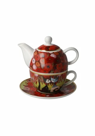 Goebel Tea For One Rosina Wachtmeister - Innamorati Tra I Papaveri 4 Goebel Tea For One Rosina Wachtmeister - Innamorati Tra I Papaveri – Bild 2