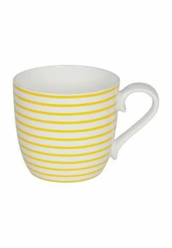 KÖNITZ Henkelbecher "Lines", 425 Ml Gelb, Weiß