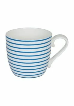 KÖNITZ Henkelbecher "Lines", 425 Ml BLAU/ WEIß